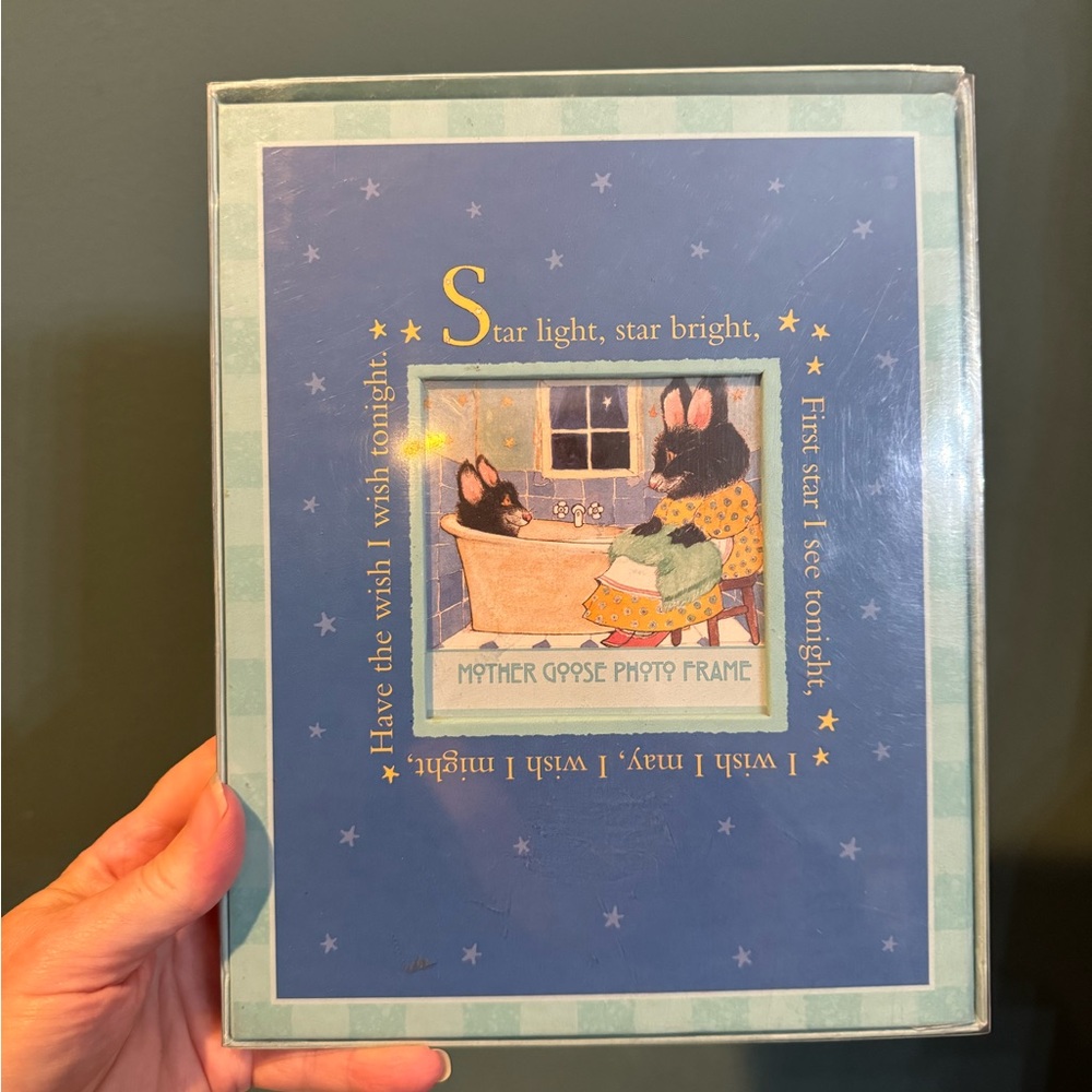 Vintage Mother Goose Photo Frame “Star Light, Star Bright”